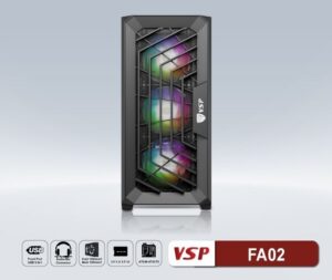CASE VSP FA02 ATX 3 FAN RGB